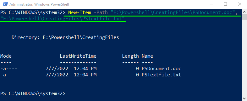 How To Create A File Using PowerShell