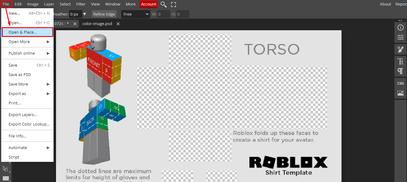 How to Make a Roblox Shirt Template, Write This Down!