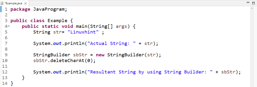 How To Remove The First Character Of A String In Java