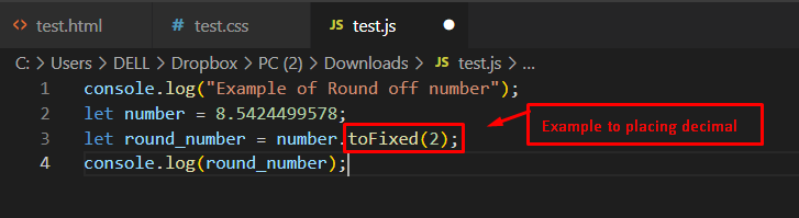 How To Round A Number To 2 Decimal Places In Javascript