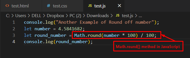 How To Round A Number To 2 Decimal Places In Javascript