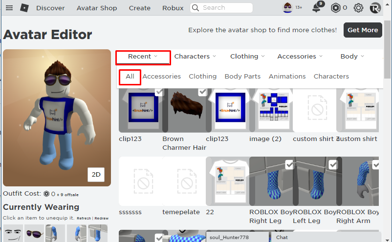 Roblox clothes preview