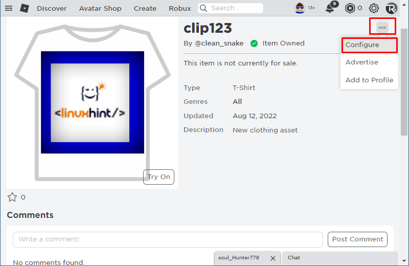 How to Sell Clothes on Roblox?