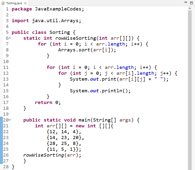 How To Sort 2d Array In Java Linux Consultant