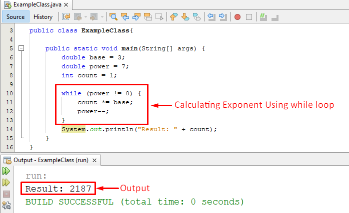 How To Do Exponents In Java