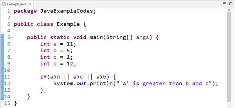 How to use OR Statement in Java