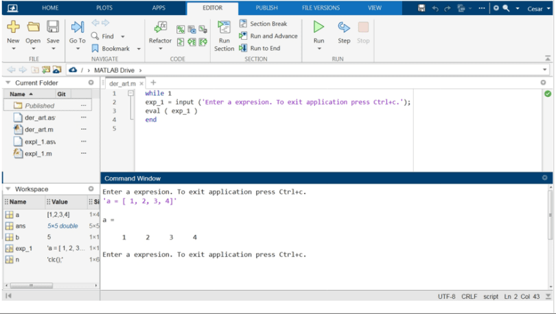 eval-in-matlab