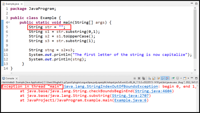 How to Capitalize the First Letter of a String in Java?