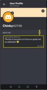 How to Change Your Bio on Discord Mobile