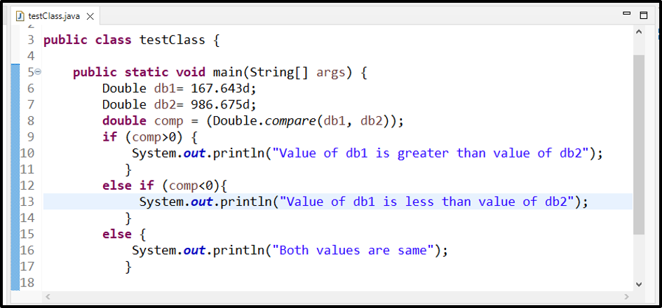 How To Compare Doubles In Java 