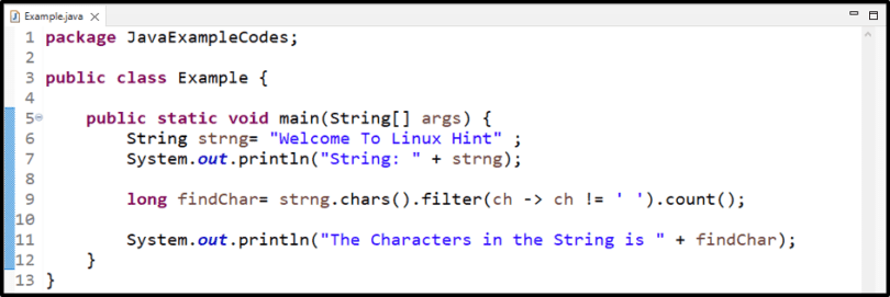 How to Count Characters in a String in Java?