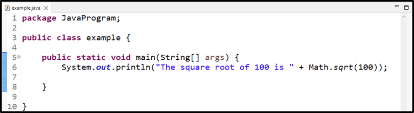 How to Import Math in Java?