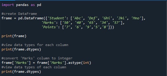 Pandas Convert Column To Int