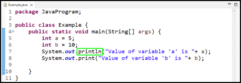 How To Print A Variable In Java?