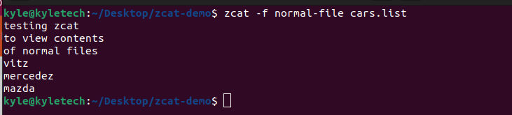 zcat Linux 命令