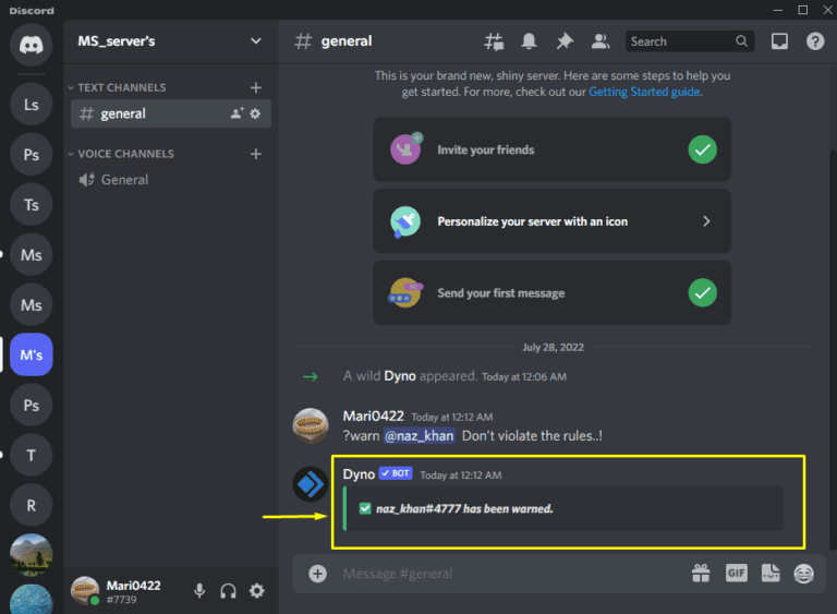 Что такое warn discord