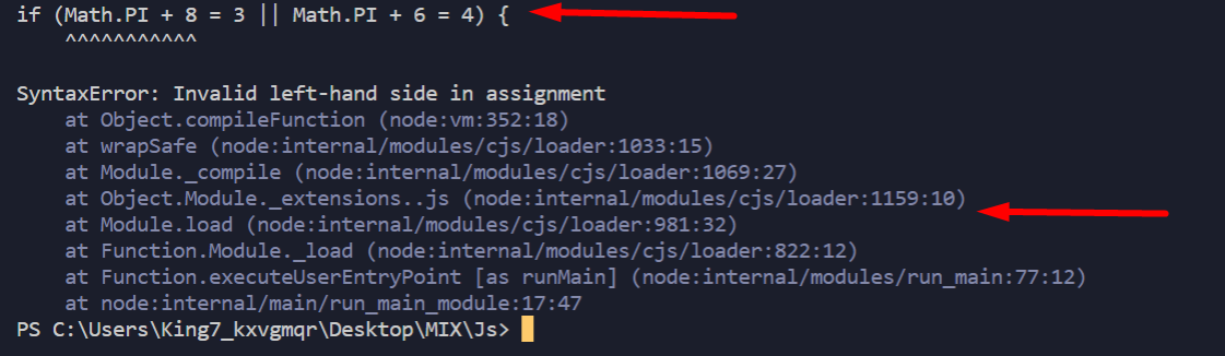 Javascript Referenceerror – Invalid Assignment Left-Hand Side