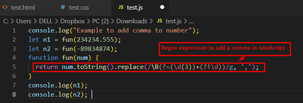 How To Add Commas To Number Every 3 Digits In Javascript Edu For Kid 