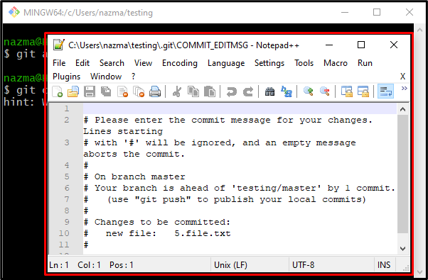 How To Close The Git Commit Editor On Windows