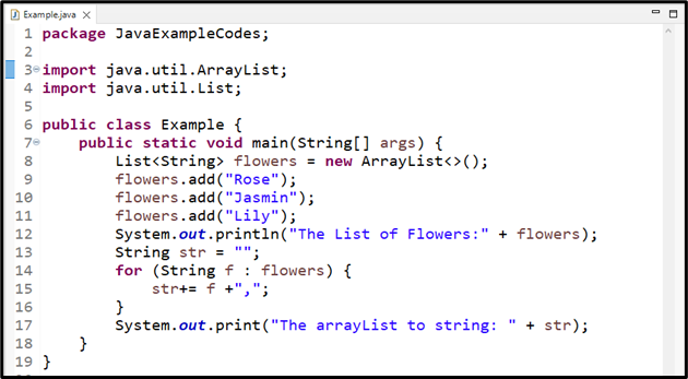 Parasit roman fjols How to Convert an ArrayList to a String in Java