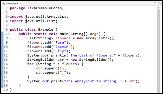 How To Convert An ArrayList To A String In Java