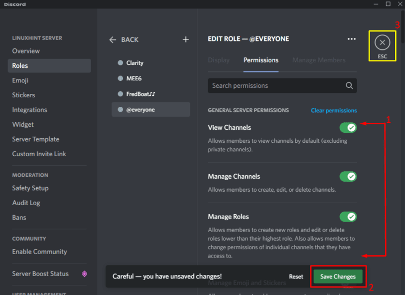 How to Give Permissions on Discord