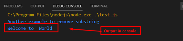 How To Remove Substring From String In JavaScript