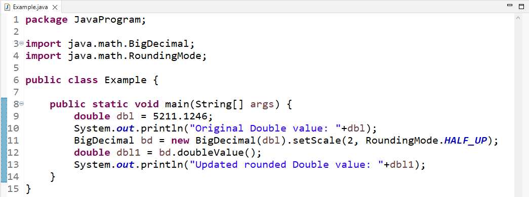 Round Off Bigdecimal To 2 Decimal Places In Java