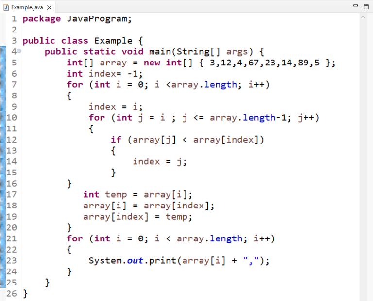 How to Sort an Array in Java Without Using the sort() Method – Linux Hint