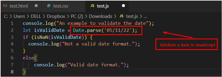 How To Validate A Date In JavaScript