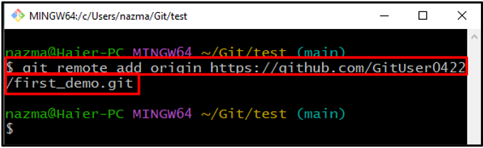 Git Remote Repository Url