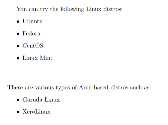 how-to-insert-a-space-between-items-in-latex