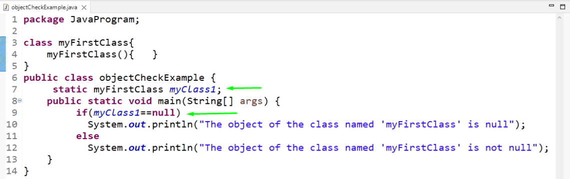 java null assignment