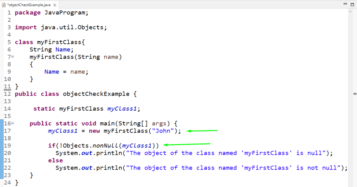 java null assignment