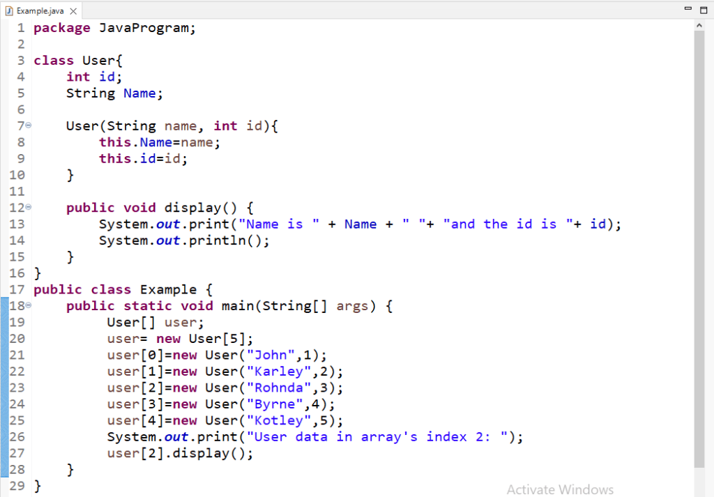 How To Create An Array Of Objects In Java 9911