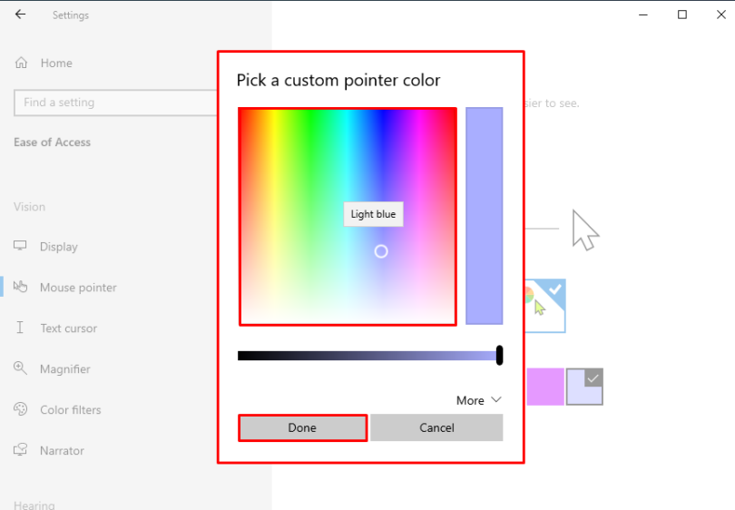 windows 10 spinning cursor changes color