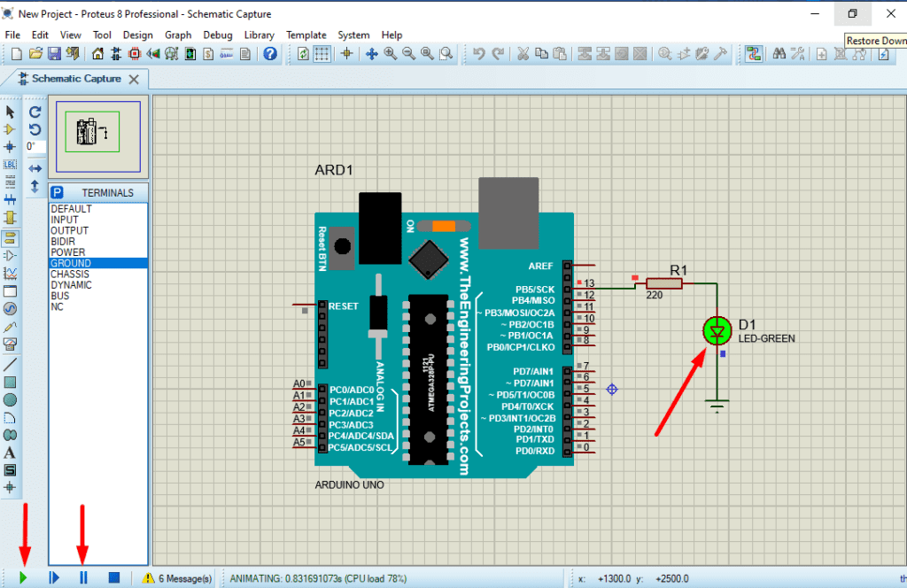 How To Simulate Arduino In Proteus