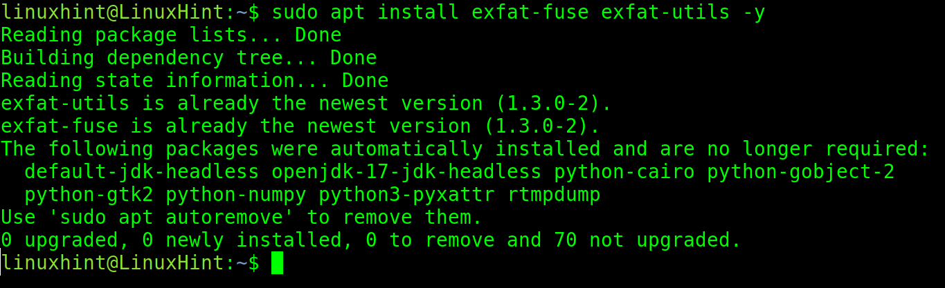 exfat redhat