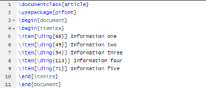 How to Write and Use a Bullet Symbol in LaTeX