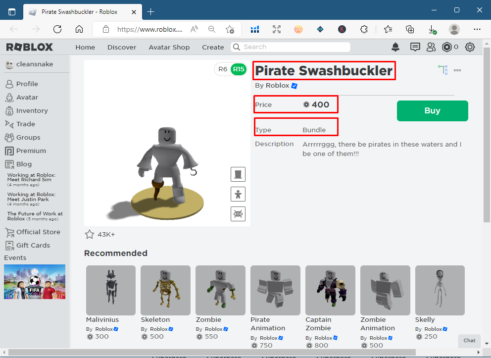 Roblox avatar creator