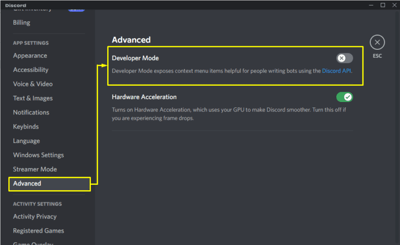 How To Enable Or Disable Developer Mode On Discord? – Linux Consultant