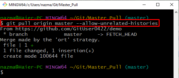 How To Pull Master Into Branch In Git