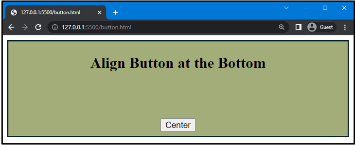 How to Align Button at the Bottom of Div Using CSS?