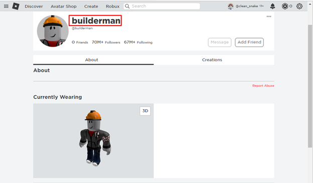 I Added BUILDERMAN As A Friend.. (Roblox) 