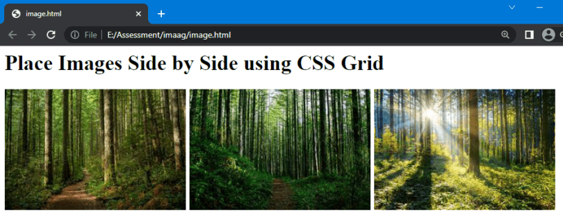 3 Easy Ways to Place Images Side by Side in HTML & CSS – Linux Consultant