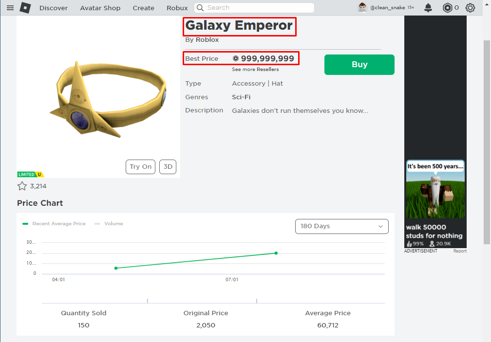 15 Most Expensive Items In Roblox in 2023