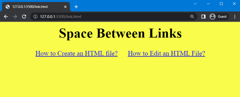 how-to-add-space-in-html