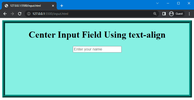 how-to-center-an-input-field-using-css-linux-consultant