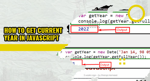 How To Get Current Year In Javascript
