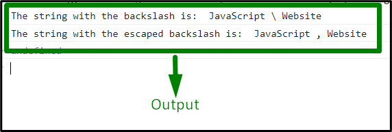 JavaScript Escape Backslash Linux Consultant